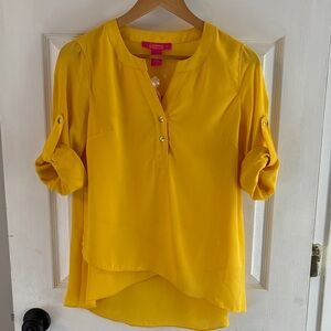 Catherine Malandrino Bright Yellow Women's Blouse